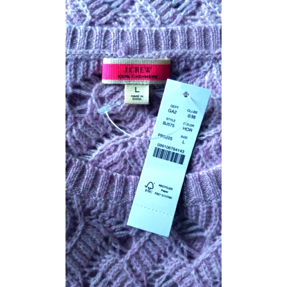20. J.Crew Cashmere pointelle sweater shell - Picture 8 of 8